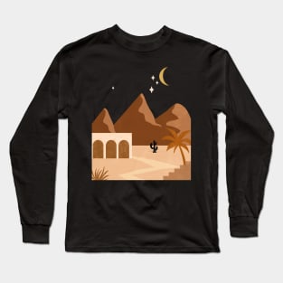 Desert Landscape Scene Long Sleeve T-Shirt